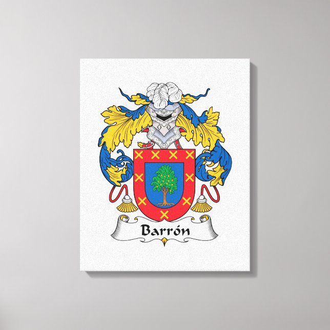 Toile Barron Family Crest (Recto)