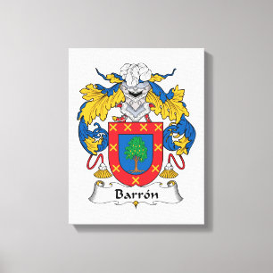 Toile Barron Family Crest