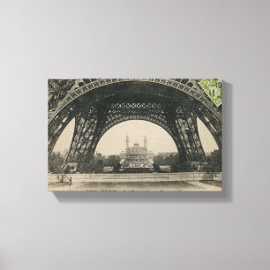 Toile Base tour Eiffel noir et blanc