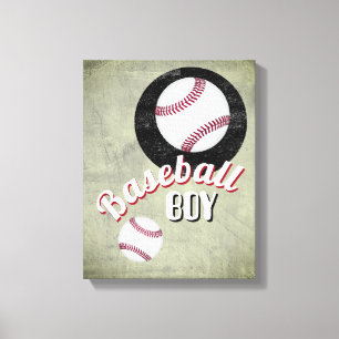 Toile baseball garçon sport citation arrière - plan en d