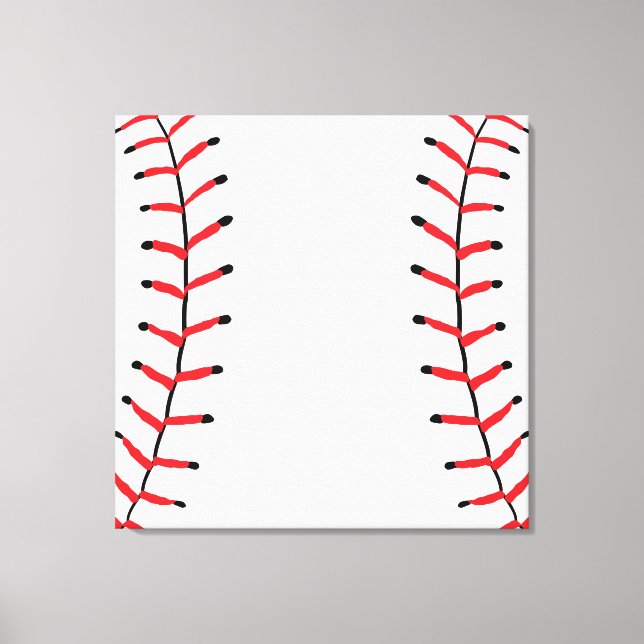 Toile Baseball Seams Sport Style Baseball Thème (Recto)