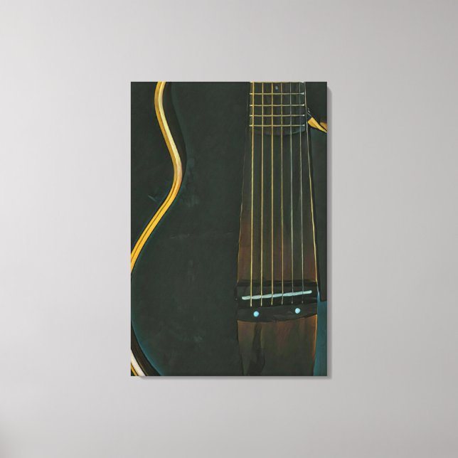 Toile Basse guitariste cadeau (Recto)