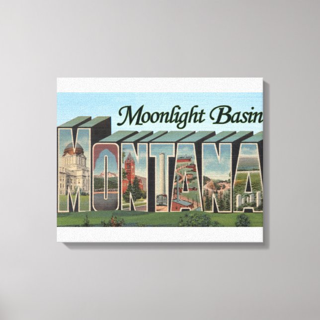 Toile Bassin Lune, Montana (Recto)