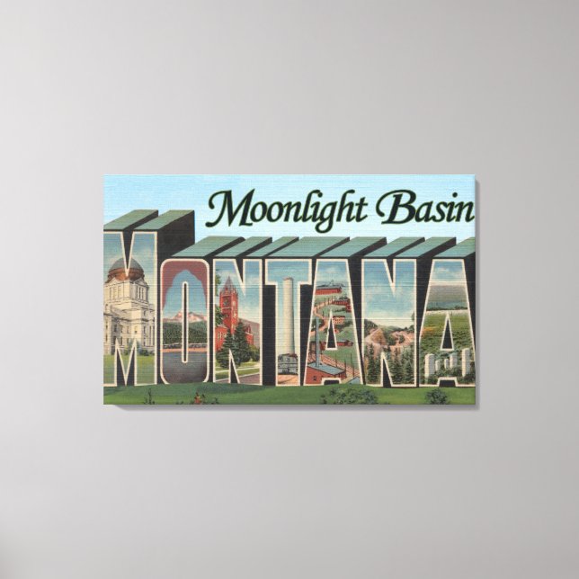 Toile Bassin Lune, Montana (Recto)