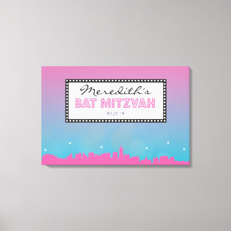 Toile BAT MITZVAH CLASSIQUE BROADWAY Bar Se connecter