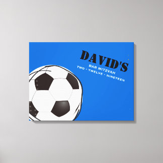 Toile BAT MITZVAH de la barre COLORÉE du FOOTBALL Connex