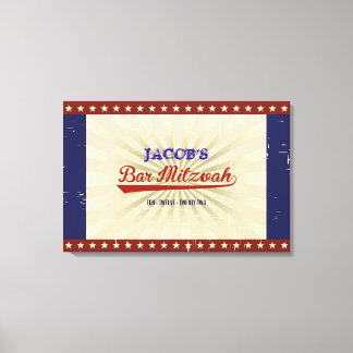 Toile Bat mitzvah de la barre de BASEBALL vintage Connex