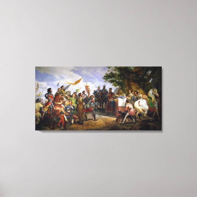 Toile Bataille de Bouvines, 27 juillet 1214, 1827 (Recto)