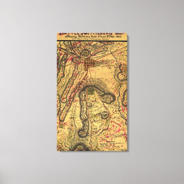 Toile Bataille de Gettysburg (Recto)