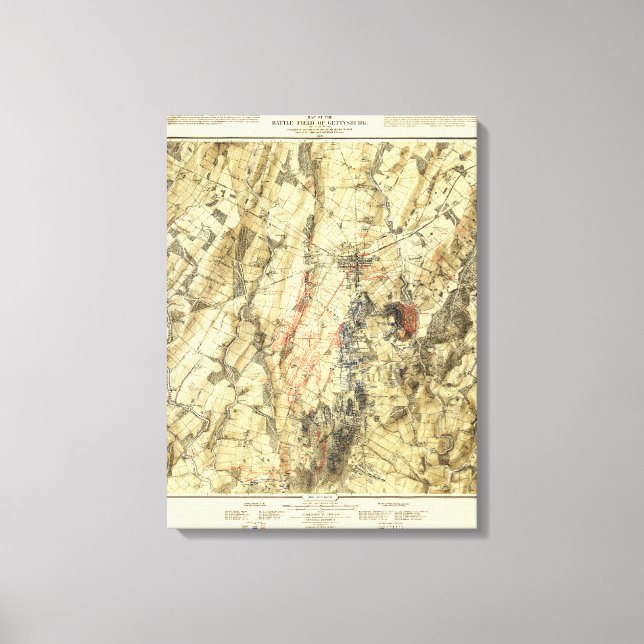 Toile Bataille de Gettysburg 13 (Recto)