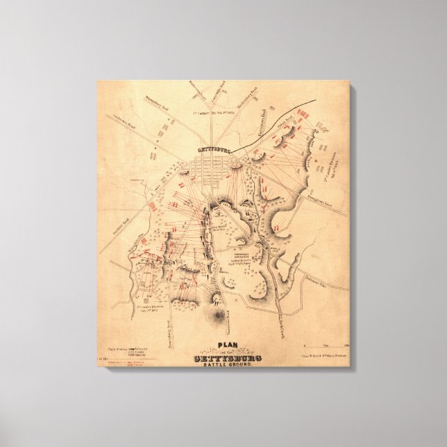 Toile Bataille de Gettysburg 8 (Recto)