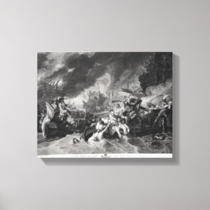 Toile Bataille de la Haye, le 29 mai 1692