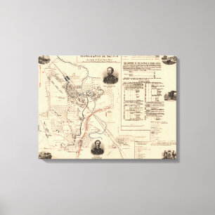 Toile Bataille de Stones River - Guerre civile Panoramiq