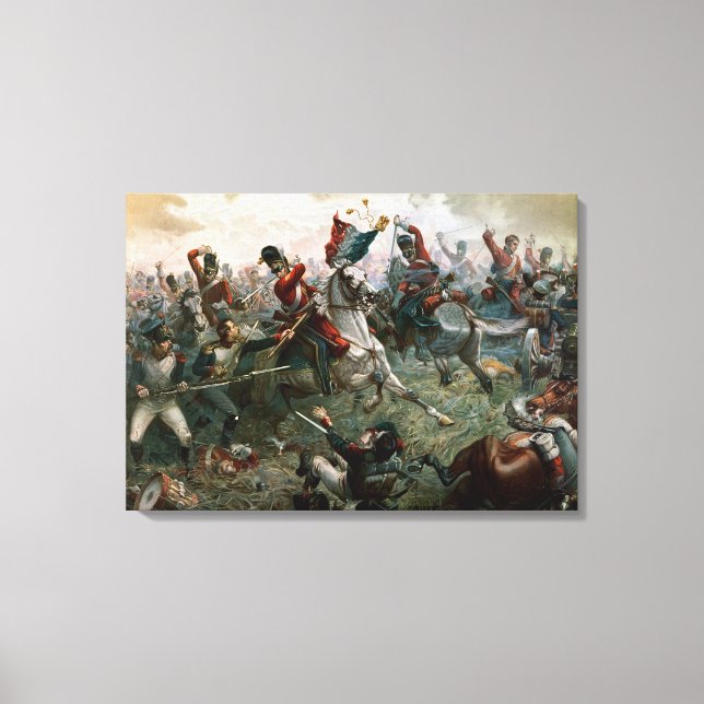 Toile Bataille de Waterloo, le 18 juin 1815, 1898 (coule (Recto)