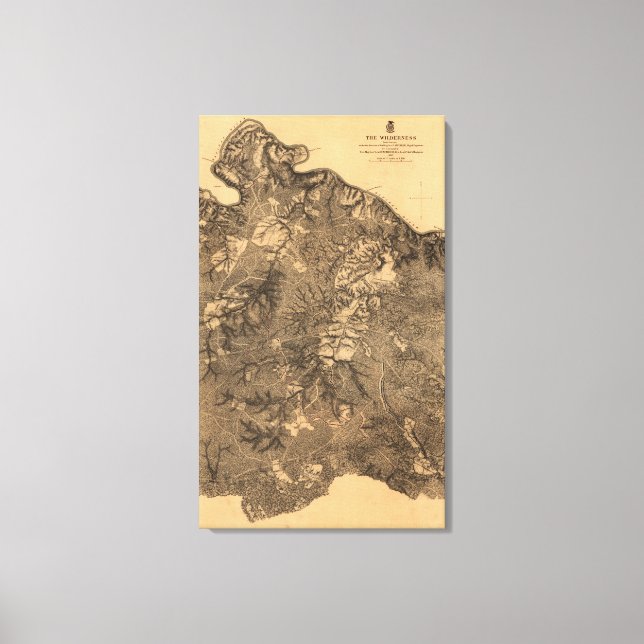 Toile Bataille du désert - Guerre civile Panoramique (Recto)