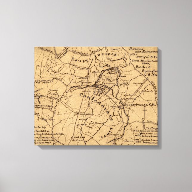 Toile Bataille du désert - Guerre civile Panoramique (Recto)