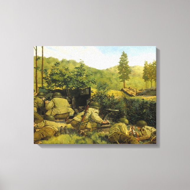Toile Bataille du Mortain par Keith Rocco (Recto)