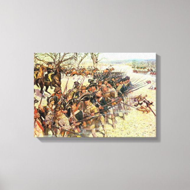 Toile Bataille du tribunal de Guilford Révolution améric (Recto)