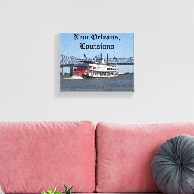 Toile Bateau à rivière (Insitu(Salon))