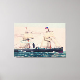 Toile Bateau à vapeur Victoria de la ligne d'Ancres, 187