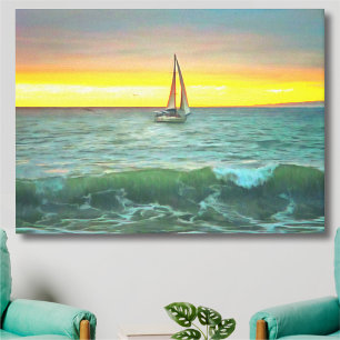 Toile Bateau à voile sur Banderas Bay 0884 Canvas Art Im