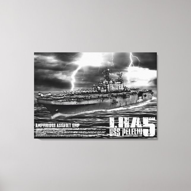 Toile Bateau d'assaut amphibie Peleliu Wrappedcanvas (Recto)
