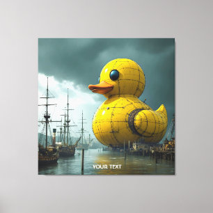 Toile Bateau de guerre Imaginaire Cute Duck