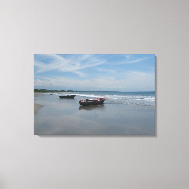 Toile Bateau de pêche à la plage (Recto)