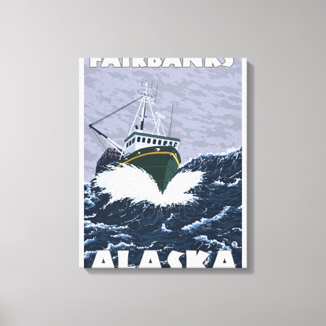 Toile Bateau de pêche - Fairbanks, Alaska (Recto)