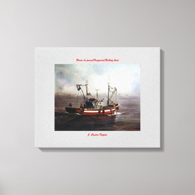 Toile Bateau de pêche/Pesqueiro/Fishing boat (Recto)