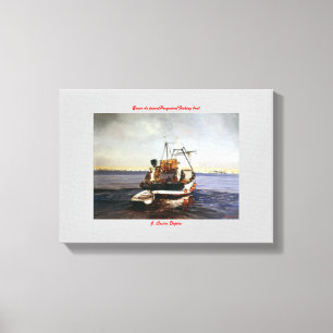 Toile Bateau de pêche/Pesqueiro/Fishing boat