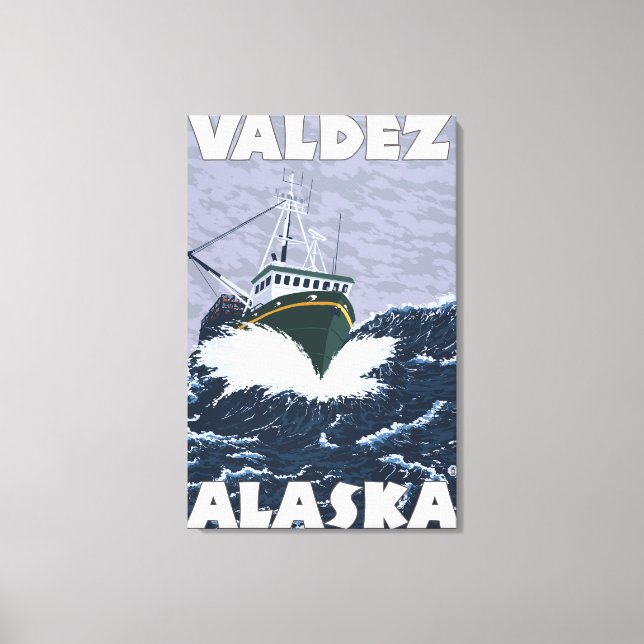 Toile Bateau de pêche - Valdez, Alaska (Recto)