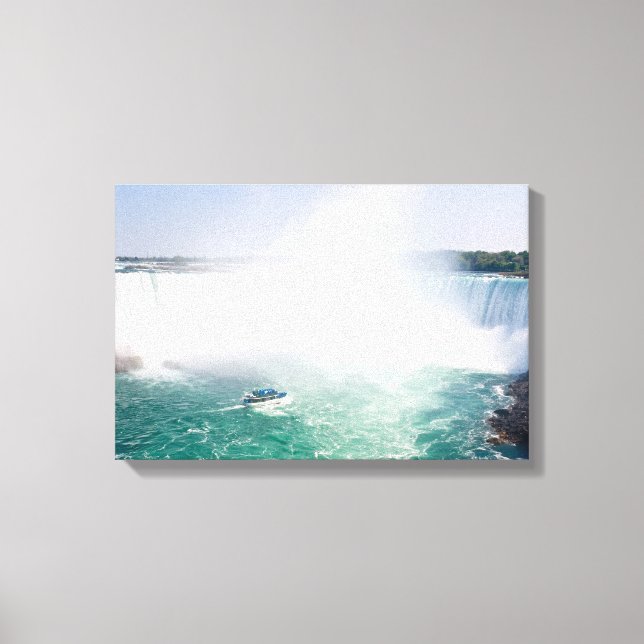 Toile Bateau et chutes Horseshoe de Niagara Falls (Recto)