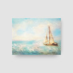 Toile Bateau nautique Père Noël Monica Californie<br><div class="desc">Nautique "Sailing Père Noël Monica" Californie voile peinture de voile enveloppé papier toile. Couleurs claires de bleu marine,  blanc et beige.</div>