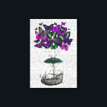 Toile Bateau papillon 2 violet et vert<br><div class="desc">Children's</div>