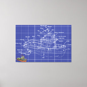 Toile Bateau remorqueur