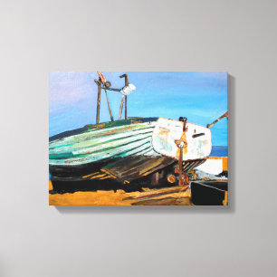 Toile Bateau sur la plage