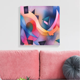 Toile "Bateau sur l'eau" Art Abstrait contemporain