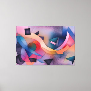 Toile "Bateau sur l'eau" Art Abstrait contemporain