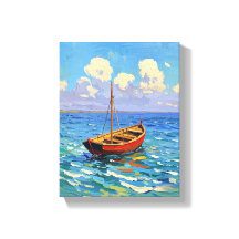 Bateau sur Wave Van Gogh Art