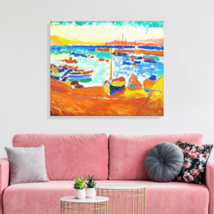 Toile Bateaux à Collioure André Derain
