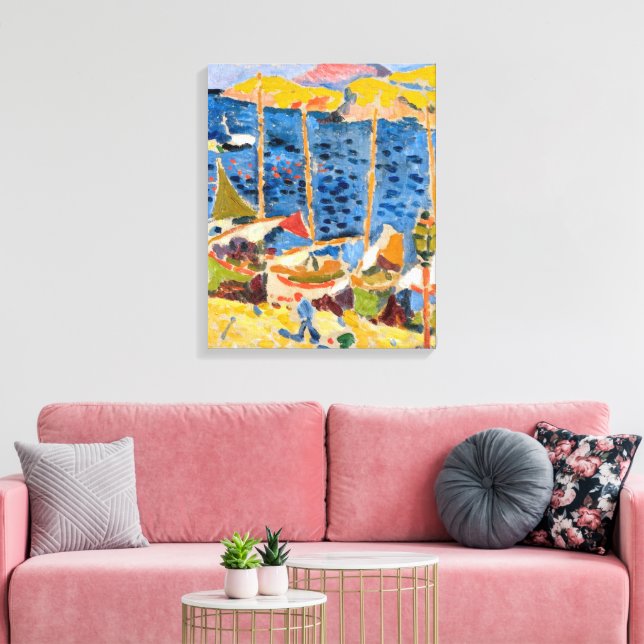 Toile Bateaux au Port de Collioure | Andre Derain | (Insitu(Salon))