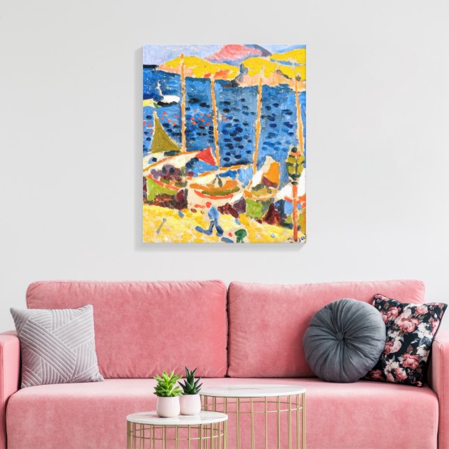 Toile Bateaux au Port de Collioure | Andre Derain | (Insitu(Salon))