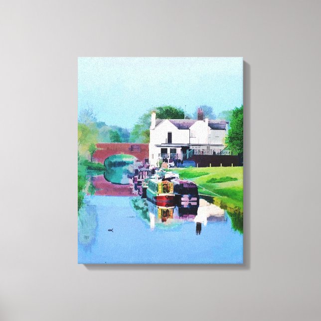 TOILE BATEAUX DE CANAL (Recto)