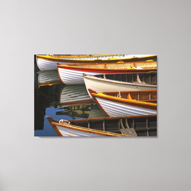 Toile Bateaux de couleur vive au Wooden Boat Center (Recto)