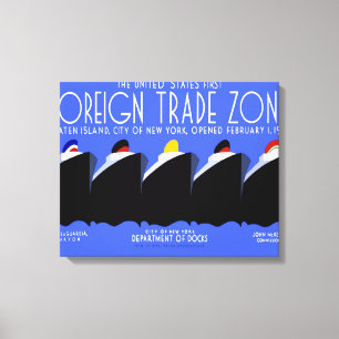 Toile Bateaux de croisière Poster vintage Ocean Liner