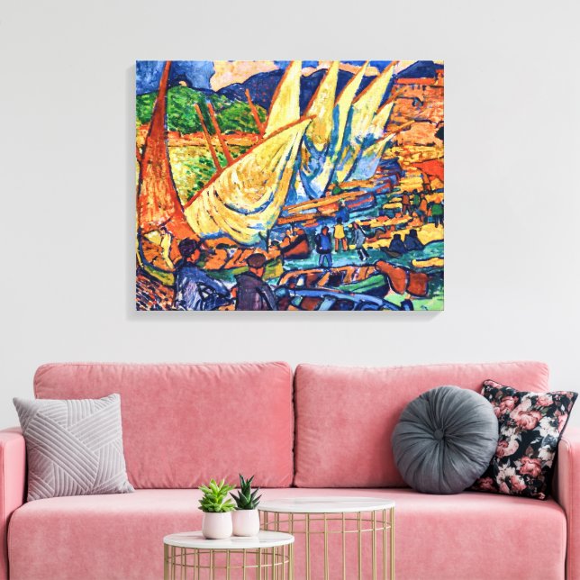 Toile Bateaux de pêche, Collioure | Andre Derain | (Insitu(Salon))