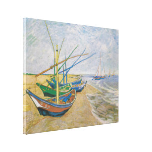 Toile Bateaux de pêche   Vincent Van Gogh