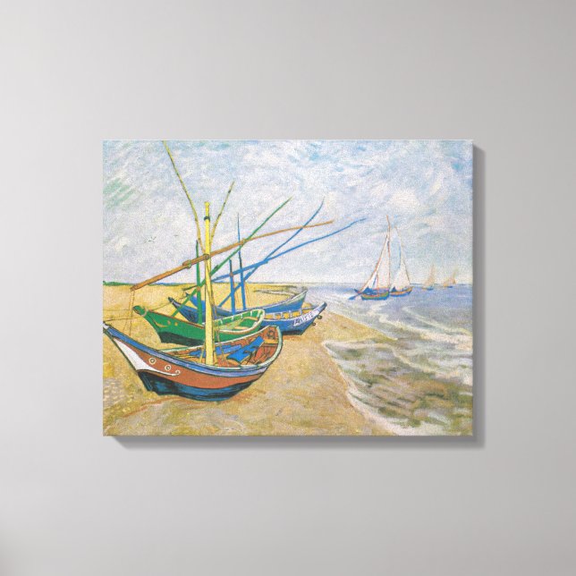 Toile Bateaux de pêche | Vincent van Gogh (Recto)