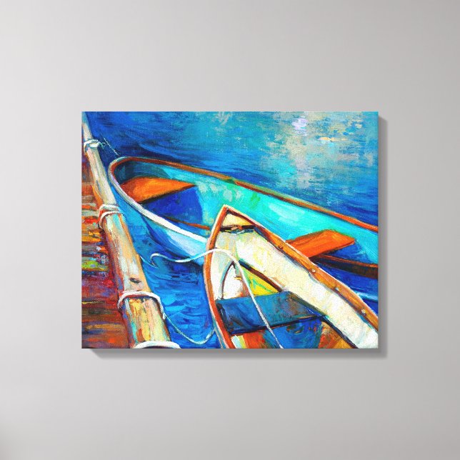 Toile Bateaux et jetée (Recto)